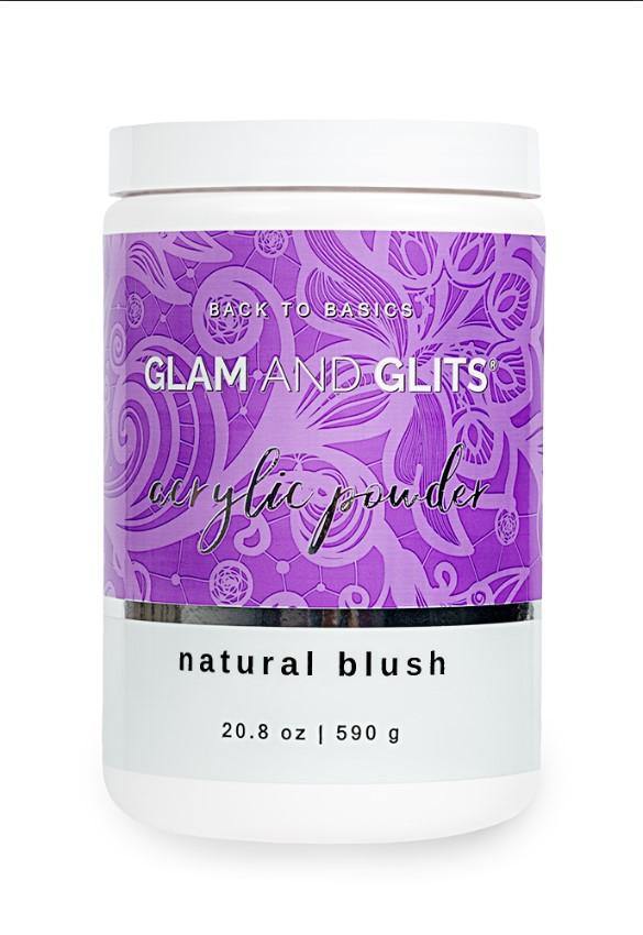 Glam and Glits Back to Basics Acrylic Powder - Natural Blush 20.8oz/590g B2BNB20 