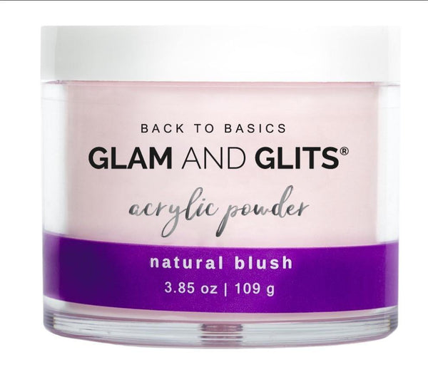 Glam and Glits Back to Basics Acrylic Powder - Natural Blush 3.85oz/109g B2BNB38 