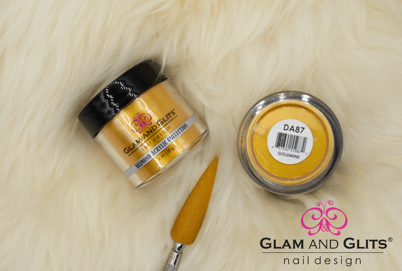 Glam and Glits Diamond Acrylic Nail Color Powder - DAC87 GOLDMINE DAC87 