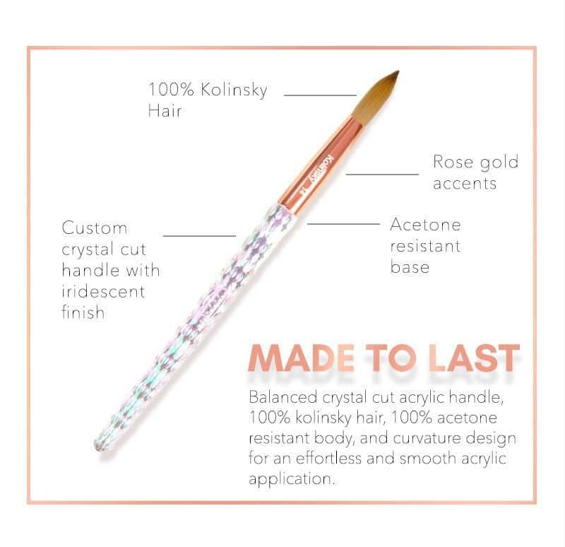 Kiara Sky Acrylic Nail Brush #10 KAB10010 