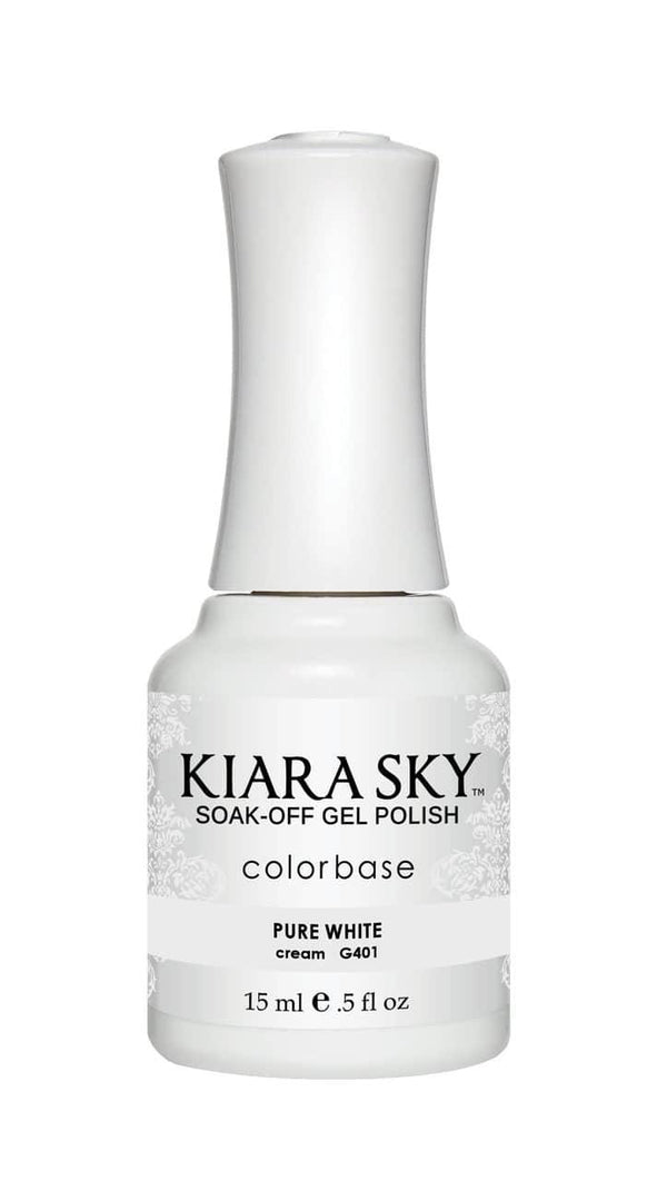 Kiara Sky Gel Nail Polish - G401 PURE WHITE G401 