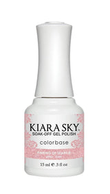 Kiara Sky Gel Nail Polish - G496 PINKING OF SPARKLE G496 