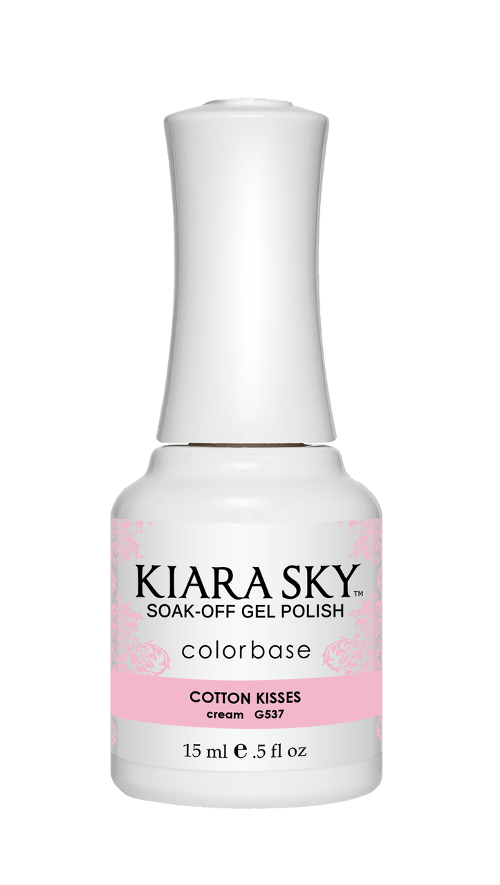 Kiara Sky Gel Nail Polish - G537 COTTON KISSES G537 