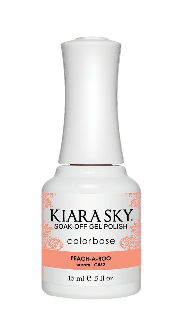 Kiara Sky Gel Nail Polish - G562 PEACH - A - ROO G562 