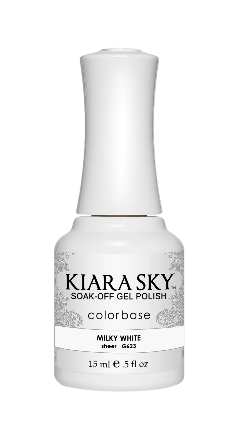 Kiara Sky Gel Nail Polish - G623 MILKY WHITE G623 