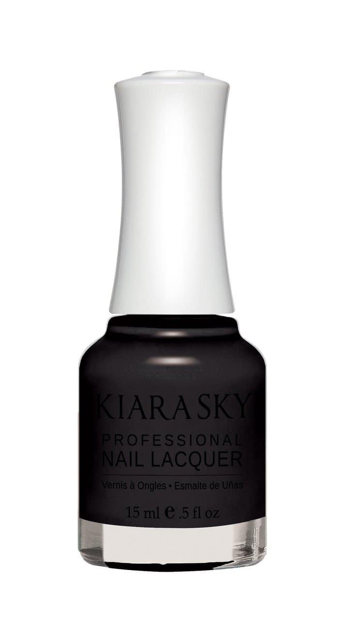 Kiara Sky Nail Lacquer - N435 BLACK TO BLACK N435 