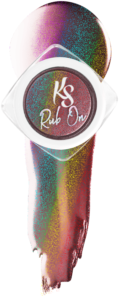Kiara Sky Rub On Color Powder - Holo - IN PINK WE TRUST KSROPT 